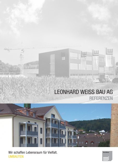 download referenzliste umbauten - LEONHARD WEISS BAU AG