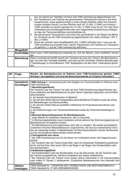 Handbuch für die amtstierärztlichen Kontrollen in ...