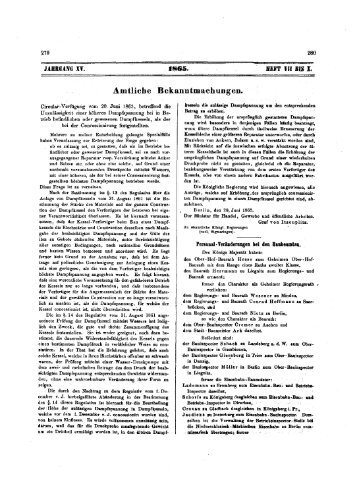 04. Zeitschrift für Bauwesen XV. 1865, H. VII-X= Sp. 279-426