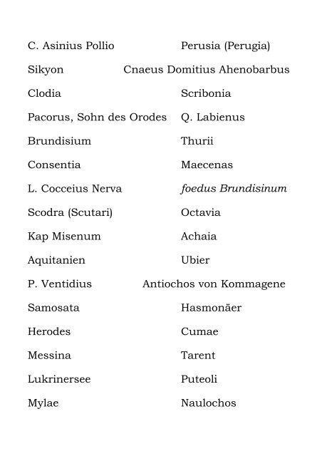 Geschichte der römischen Kaiserzeit Gliederung