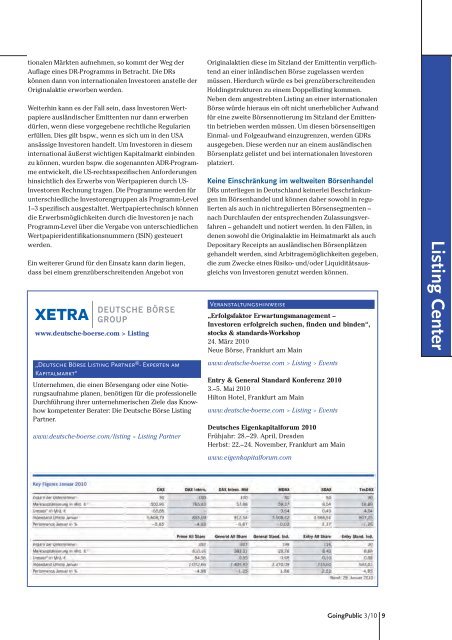 März 2010: Depositary Receipts Flexibles Instrument für ... - Xetra