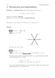 4 Wurzelsystem und Längenfunktion