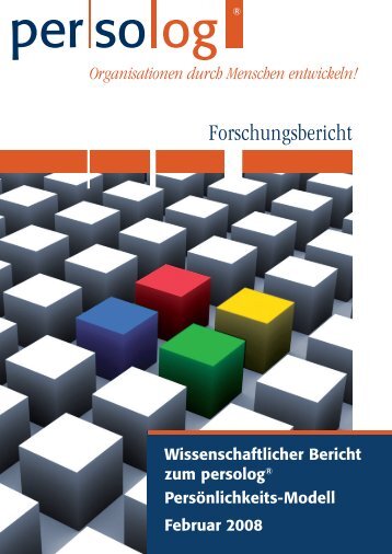 Wissenschaftlicher Bericht