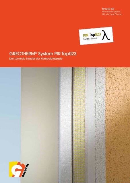 GREOTHERM® System PIR Top023 - Greutol AG