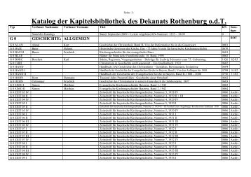 Gesamtkatalog 2009 der Medienstelle Rothenburg o.d.T.