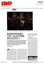 robespierre, cet « illustre inconnu - Institut d'Histoire de la ...