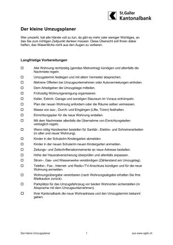 Zügelplaner [PDF, 65.0 KB] - St. Margrethen