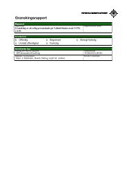 Granskingsrapport - Petroleumstilsynet