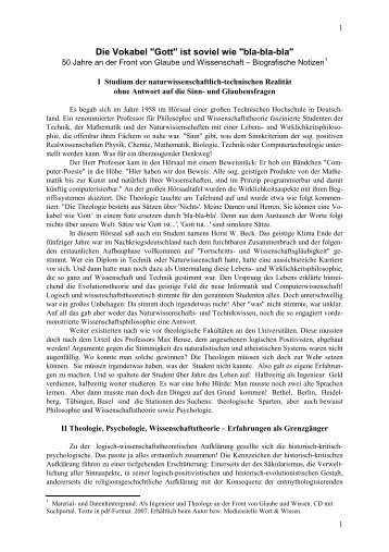 herunterladen (pdf) (58 kB) - Prof. Dr. Dr. Horst W. Beck