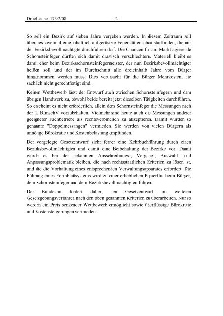 Bundesrat 173/2/08 Antrag - Umwelt-online