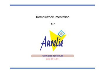 Handbuch für Aurelie 2.3 im PDF-Format - Pico-System