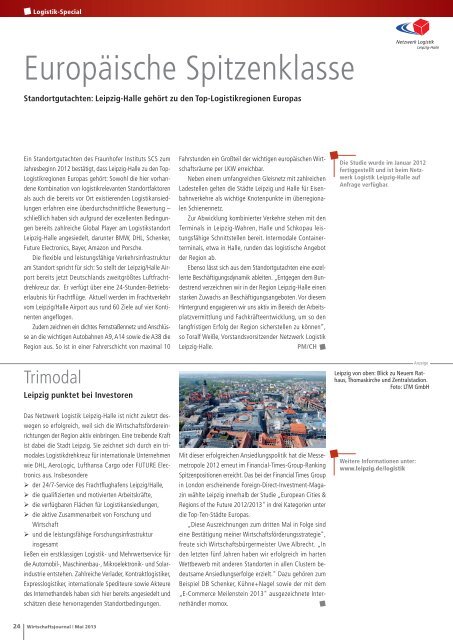 Ausgabe 05/2013 - Wirtschaftsjournal.de