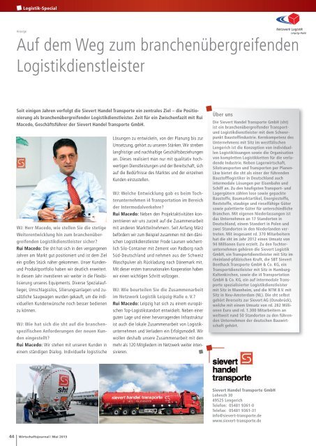 Ausgabe 05/2013 - Wirtschaftsjournal.de