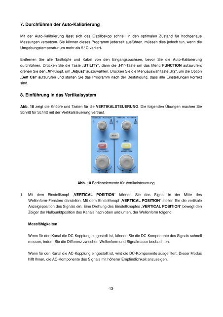 Bedienungsanleitung / Operation manual 30 MHz Digital ...