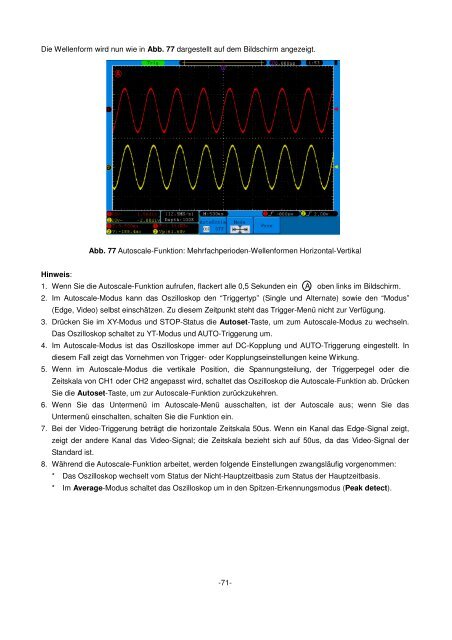 Bedienungsanleitung / Operation manual 30 MHz Digital ...