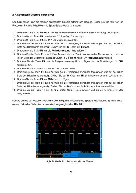 Bedienungsanleitung / Operation manual 30 MHz Digital ...