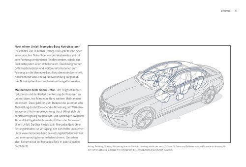 Das Prospekt der E-Klasse Cabriolet und Coupe (AC207) von Mercedes-Benz.