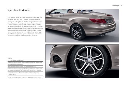 Das Prospekt der E-Klasse Cabriolet und Coupe (AC207) von Mercedes-Benz.