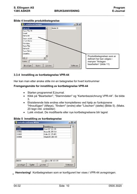 BRUKSANVISNING EJournal