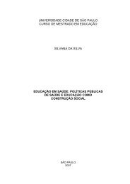 Educação em saúde: Políticas Públicas de saúde e ... - Unicid