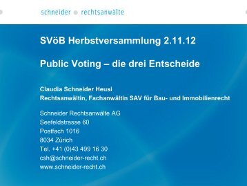 Das Public Voting - SVÖB