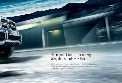 Das Prospekt der G-Klasse Station und Cabriolet (W463) von Mercedes-Benz.