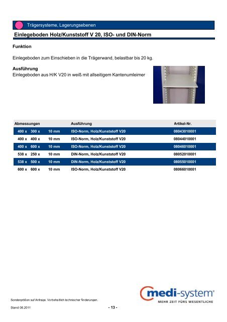 Produktkatalog - Medi-System GmbH