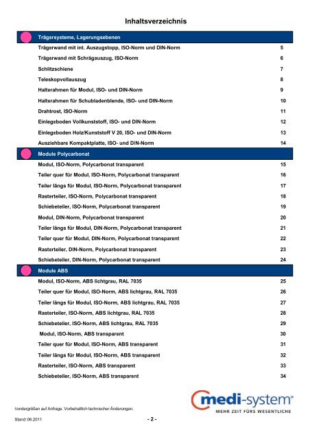 Produktkatalog - Medi-System GmbH