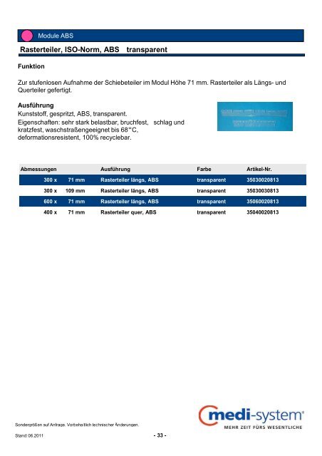 Produktkatalog - Medi-System GmbH