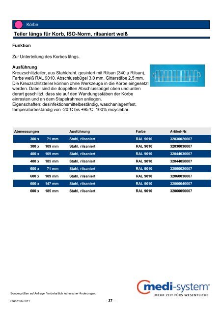 Produktkatalog - Medi-System GmbH