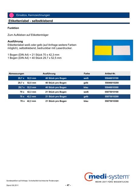 Produktkatalog - Medi-System GmbH