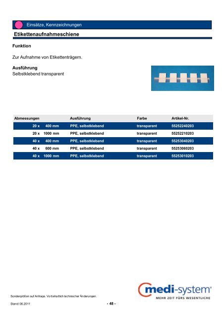 Produktkatalog - Medi-System GmbH