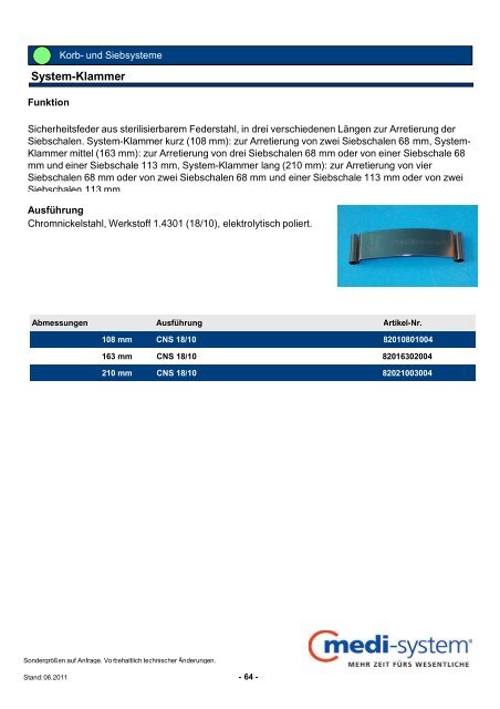 Produktkatalog - Medi-System GmbH