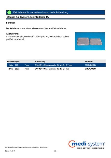 Produktkatalog - Medi-System GmbH