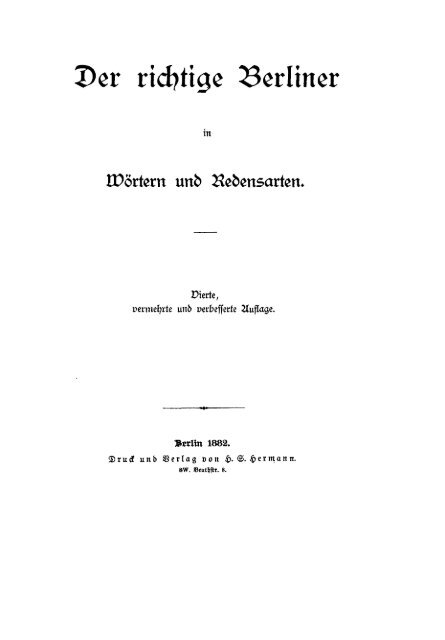 Texte im und zum Berliner Dialekt - Europeanalocal-Deutschland