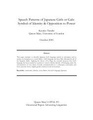 Speech Patterns of Japanese Girls or Gals - Personal Webspace for ...
