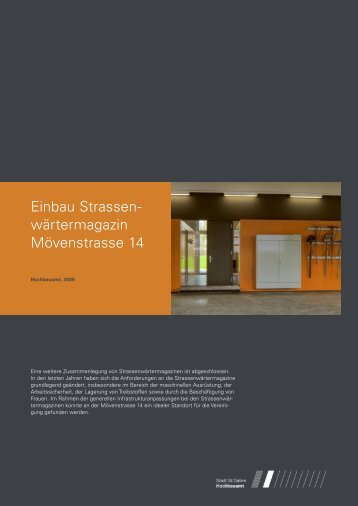 Baudoku Strassenwärtermagazin Mövenstrasse 14 - Stadt St.Gallen