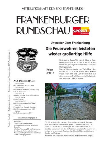 Ausgabe 3-2013 - Frankenburg.com