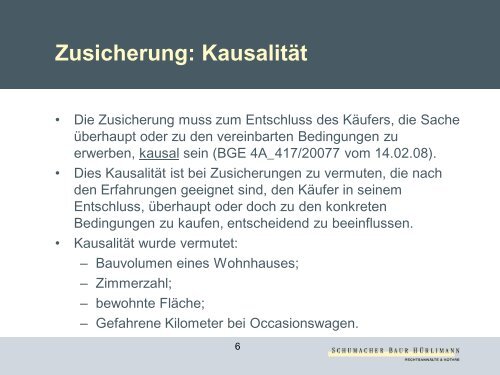 ZUSICHERUNG UND FREIZEICHNUNG - Baur Hürlimann