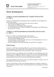 Muster Rechtsbegehren - Kreis Churwalden