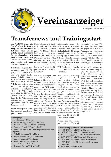 Download - VfB Hohenems