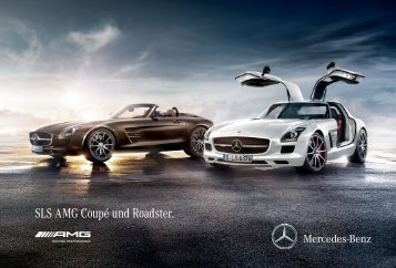 Das Prospekt des SLS AMG Coupé und Roadster von Mercedes-Benz.