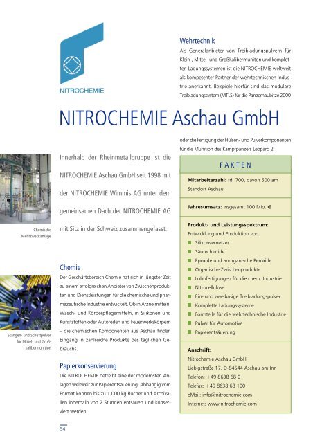 High-Tech in Südostbayern - Das Bayerische ... - Vinnolit