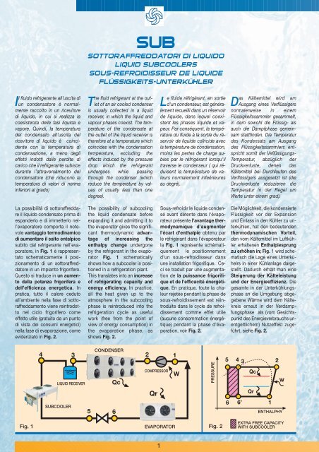 sottoraffreddatori di liquido liquid subcoolers sous-refroidisseur de ...