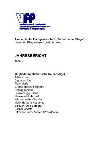 AFG „Pädiatrische Pflege“ - VfP