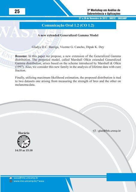 Programas e Resumos 3 WASA 2013