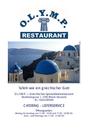 zur restaurant speisekarte - Olymp