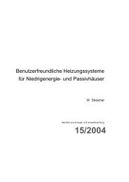 Benutzerfreundliche Heizungssysteme für Niedrigenergie- und ...