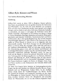 Gilbert Ryle: Können und Wissen