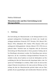 Menschenrechte und ihre Entwicklung in der Ideengeschichte